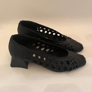 Miista Taissa Women’s Black Woven Black Heel